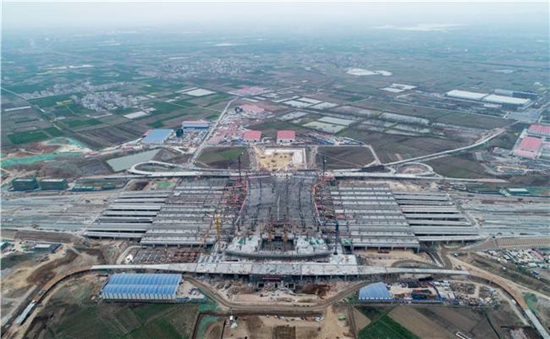東津高鐵站進入最后的建設階段.jpg